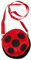 Micotaku Miraculous Ladybug Damen-Umhängetasche, rund, Umhängetasche, Geldbörse, Schulterhandtaschen, Rot/Ausflug, einfarbig (Getaway Solids)