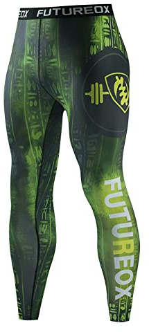 Pantalones de compresión para hombre, ropa interior funcional, leggings deportivos para hombre, pantalones largos, mallas de fitness con bolsillos/sin bolsillo para correr, ciclismo, baloncesto, verde