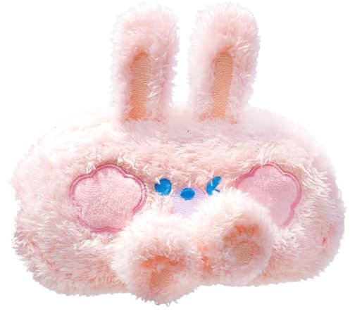 NKVCMBA Federmäppchen, Plüschhase Federmäppchen, Mäppchen Tragbares with Zip,Multifunktional Mäppchen,Federmappe Für Kinder Junge Mädchen Schule Zuhause Büro Lieferungen Speicher Beutel