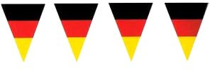 Fan-Set Deutschland – Best of Fanartikel Germany - Deutschland Flagge Fahne, Autofahnen, Sonnenhut, Hawaii Kette, Blinky, Gesichtstattoo Deutschlandset (Wimpel)