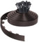 VOUNOT® Bordure de Jardin en Plastique 20 mètres avec 40 Piquets d'ancrage Bordurette de Pelouse Flexible Bordure de Gazon avec piquets Solides Idée de Jardin Hauteur 50mm Marron