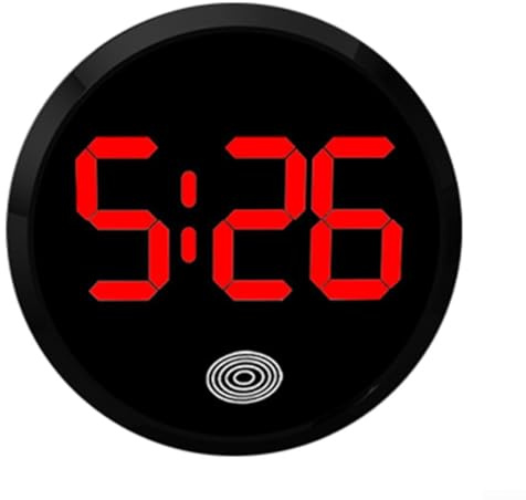 Leuchtende Touch-Uhr für den Automobileinsatz, das unverzichtbare Zubehör für jeden Fahrer (schwarz-rotes Licht)
