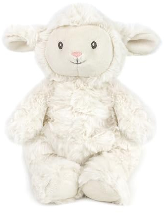 MON AMI Curly Lamb 11-Inch Stuffed Animal, Soft Baby Sheep Plush Farm Toy | lamb stuffed animal, fluffy sheep plush, embroidered eyes, farmyard snuggle companion, nursery décor accent, boys girls gift