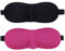 WRITWAA 2 pezzi Maschera per Occhi Regolabile Traspirante Nero e Rosa per Dormire Viaggi e Relax per Uomini e Donne