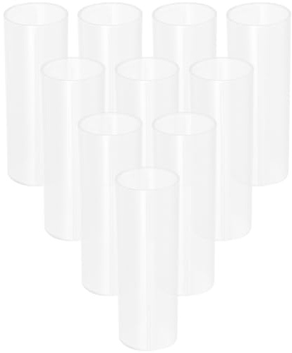 PACKOVE 10 Stück 18650 Batterieschutzhüllen Kunststoff Batteriehalter Isolationsrohr Hitzebeständig für LED Taschenlampen und Akku Aufbewahrung