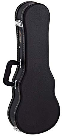 Ortega Guitars Economy Ukulele Hardcase - Tasche für Konzert Ukulele - Höhe 66,5 cm - Vinyl, Schwarz (OUCSTD-CC)