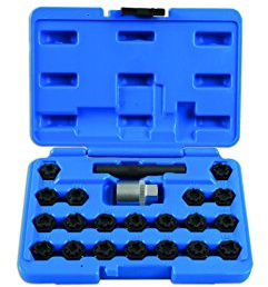 Laser 7108 Locking Wheel Nut Key Set 22pc - for VAG