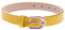 FASHIONGEN - Damengürtel aus italienischem Leder, LUNA - Gelb, 85