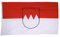 Fahne/Flagge Deutschland Franken - 150 x 250 cm + gratis Sticker, XXL-Fahne von Flaggenfritze®