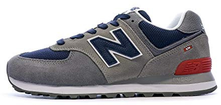 New Balance Men's 574v2 Trainers, Grey (Grey/Navy Ead), 8.5 UK