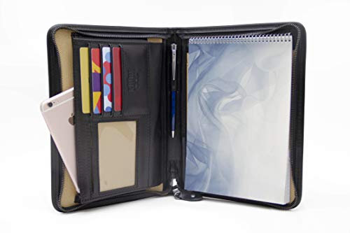 Echt Leder Organizer Dokumententasche a5, Ledermappe a5, konferenzmappe leder