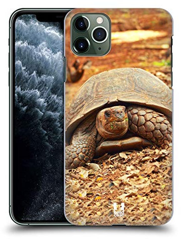 Head Case Designs Crawling Tortoise Famous Animals Hard Back Case Compatible With Apple iPhone 11 Pro Max