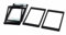 N/A Kunststoff Laptop Computer 7 mm bis 9,5 mm HDD SSD Hard Disk Drive Thickening Gasket Pad Rahmen 5 Stück schwarz