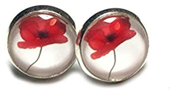 Ohrringe - Klatschmohn