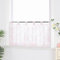 Joyswahl Scheibengardine Voile Ausbrenner Bistrogardinen mit Schlaufen »Alma« Kurzgardine HxB 45x90cm Pink Blumen 1er Pack