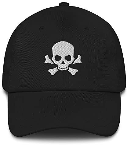 Generisch Baseball Cap mit Totenkopf Stickerei, Kappe, Baseballcap, Basecap, Unisex