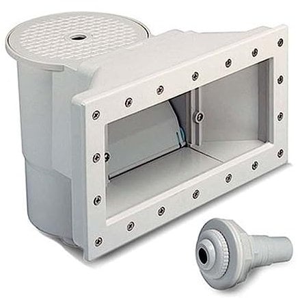 jardiboutique - Skimmer Piscine Hors Sol, Grande Ouverture, Blanc