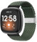 Nylon Ersatzarmband Kompatibel mit Fitbit Versa 2 Sport Loop Armband Metall Einstellbar Weiches Nylon Stoff Uhrenarmband Damen Herren Armbänder für Fitbit Versa 2 (Dunkelgrün,M)