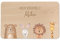 wunderwunsch - Individuelles Holzbrett mit Hochwertigem UV-Druck für Kinder - Personalisiertes Frühstücksbrettchen - Niedliche Motiv-Brettchen mit Namen und Tieren