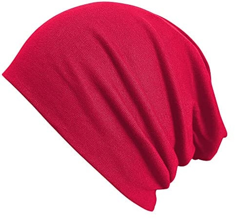 VIAUMBR Beanie Mütze Damen Winter Funktionsmütze Herren Haube Dünn Outdoor Wandern Herbst Rot