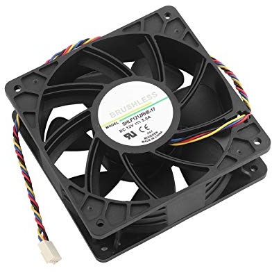Remplacement du Ventilateur de Refroidissement DC 12V 5.0A, 7 Pales de Ventilateur et Vitesse de Rotation de 7500 Tr/min 4 Fils 4 Broches Ventilateur de Refroidissement pour