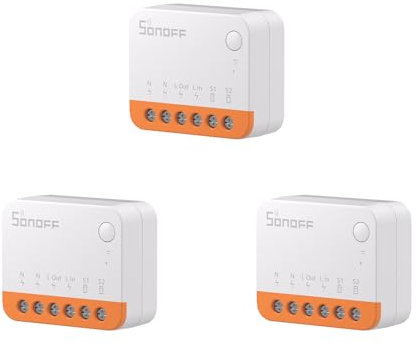 SONOFF MINI R4 3PCS WiFi Smart Switch 2-Way, Interruttore intelligente DIY, modalità relè staccabile, WiFi 2.4G, controllo APP, Funziona con Alexa, Google Home, controllo remoto eWeLink