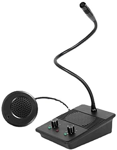 FANOYA Talkie-walkie sans Fil Fenêtre extérieure Interphone bidirectionnel Haut-Parleur Haut-Parleur-Compteur Amplificateur de Microphone Haut-Parleur de Cuisine Haut-Parleur Appelant