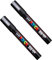 Posca PC-5M Farbmarker, Kunststifte, 1,8–2,5 mm Spitze, 2 Stück (Silber)