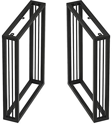 ASHILD Möbelbeine 2×Industrielle Tischbeine 70 cm hoch, Robustes Tischfußgestell für Werkbank, Küche, Esstischbeine, Schwarz, Gold