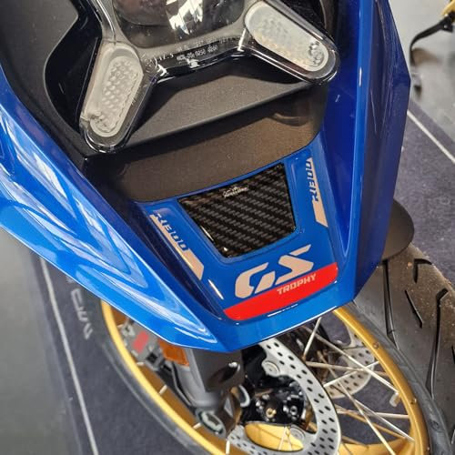 Resin Bike Aufkleber Motorrad Kompatibel Mit BMW R 1300 GS Trophy 2023-2025. Schutz Motorrad Frontstachel vor Stößen und Kratzern. Aufklebersatz 3D-Harzklebstoff - Stickers Made in Italy