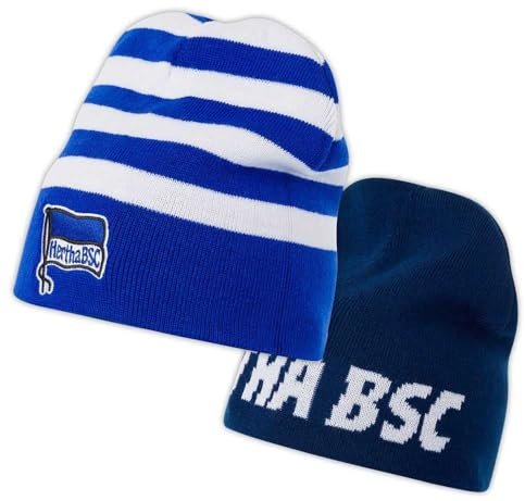 Hertha BSC Berlin Mütze blau-weiß gestreift Beanie HBSCB