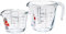 Ôcuisine® Jug Glass Set | Extreme Resistance | Freezer Safe - Microwave Safe | Borosilicate Glass | Made in France (Jug Set of 2 (0.25, 0.5LT))