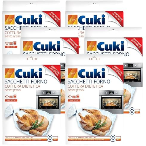 Sacs four, cuisson sans graisse, améliore la saveur de vos aliments 25 x 38 cm, lot de 8 pièces (6 paquets)