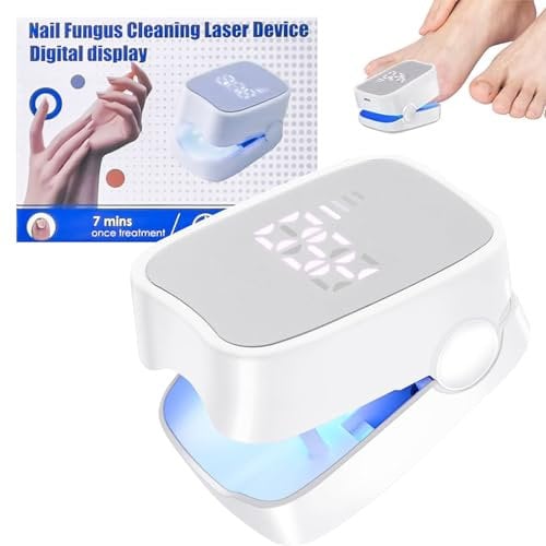 Toenail Fungus Laser Treatment Device, Upgraded Digital Display Highly Effective Home Light Device for Finger/Toenails (Unisex)