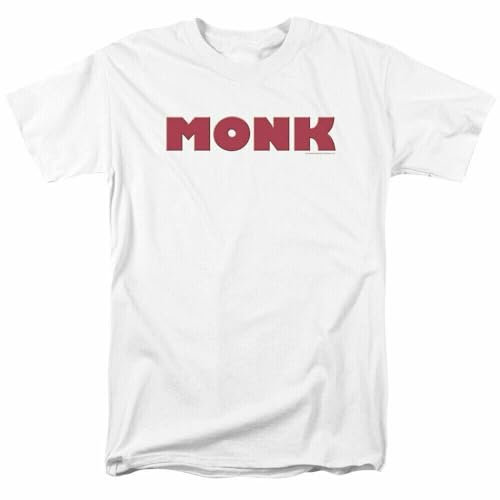 Monk T Shirt Mens TV Show Adrian Monk White L