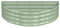 Harbour Housewares Raised Garden Bed - Green - 120 x 60cm - Semi-Circle - Bottomless Galvanised Steel Metal Planter Box for Growing Outdoor Plants, Vegetables, Flowers and Herbs