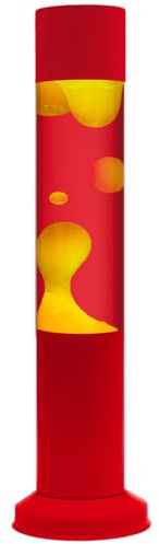 Nova® Lamp | 13 Mini Sensory Motion Lamp – Red/Yellow Colour | Calming Night Light for Nursery or Kids’ Room | Compact Design with Aluminium Base and Cap