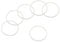 sourcing map 16oz or 20oz Replacement Rubber Lid Seals, 6 Pcs 2.4 Diameter O Shaped Resealable Lid Gaskets for Stainless Steel Insulated Tumbler Mugs Cups Vacuum, White