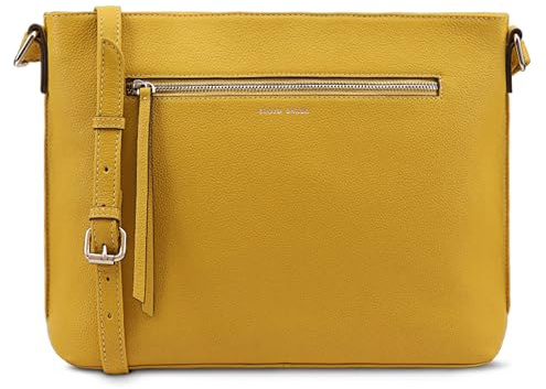 Lloyd Baker London Genuine Full-Grain Leather Women’s Messenger Bag | Laysa (CEYLON YELLOW)