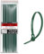 LEDSone 100 Pcs of 150mm x 36mm Reusable Cable Ties, Heavy Duty with 40lbs Tensile Strength Green Releasable Adjustable Cable Ties, 6 Premium Tie Wraps, Strong Nylon Zip Ties (3.6mmx300mm)