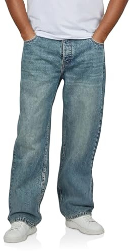 DENIMFY Jeans Herren Loose Fit DFMailo lässige Jeanshose Hose Baumwolle | Denim Blau Grau 29 30 31 32 33 34 36 38