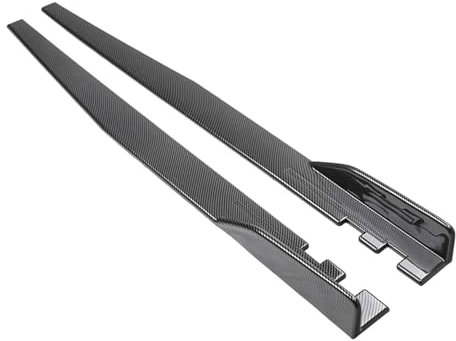 Auto Seitenschweller für BMW 3 Series Coupe E46 1999 2000 2001 2002 2003, Rocker Splitter Seitentrittleistenpedale Karosserie-Kit, Auto Zubehör,Carbon Fiber Look