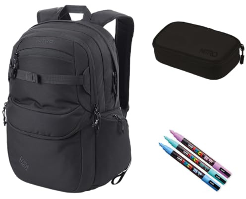 Nitro Future Hero Set inkl. Pencil Case XL True Black & POSCA Creative Marker