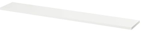 GoodHome Tablette Murale Form Rigga Blanc 118 cm