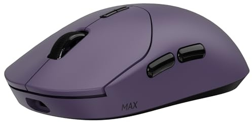 Rapoo VT2 MAX Kabellose Gaming-Maus Native 8000Hz, 53g Ultraleicht, Lila | PAW3950 Ultimate 30K DPI, Nordic nRF54L15 MCU, 750h Akkulaufzeit, 120M Optischer Switch, 10 Programmierbare Tasten für PC/Mac