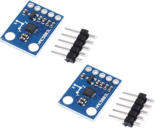 2pcs GY-273 QMC5883L Triple Axis Compass Magnetometer Sensor HMC5883L Compatible | 2 stücke GY-273 QMC5883L Drei Achsen Kompass Magnetometer Sensor Modul