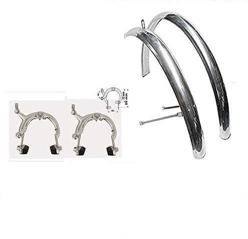 Coppia PARAFANGHI + Freni per GRAZIELLA - Pieghevole Misura 20 in Acciaio Inox