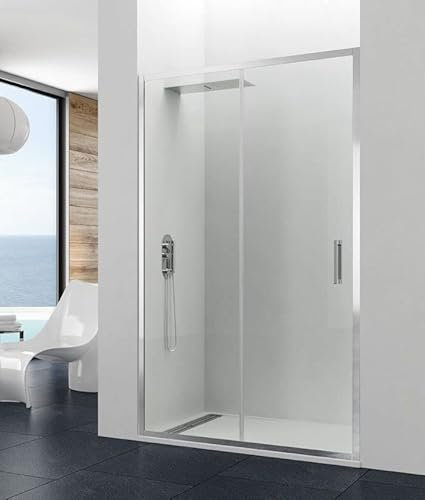Box doccia - GME modello PRESTIGE - Frontale con 1 lama fissa + 1 lama scorrevole (127-133 cm)