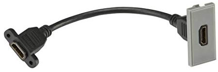 HDMI Outlet Module 25 x 50mm - Grey