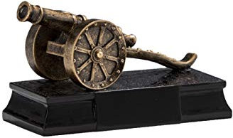 Henecka Fussball-Pokal, Resin, Bronze, mit Wunschgravur, Größe 7,5 cm